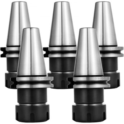 VEVOR 5-delige spantangset, CAT40 ER32 spantanghouder, voor CNC-graveermachine en freesdraaibank (CAT40 ER32)