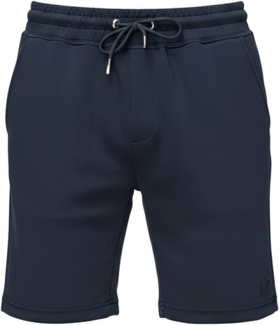 OMBRE Korte Broek - Regular Fit - Viscose - Effen Donkerblauw S