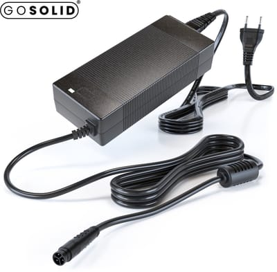 GO SOLID! Oplader 42V geschikt voor Veloretti Ace Two Electrische Fiets (3 pins)