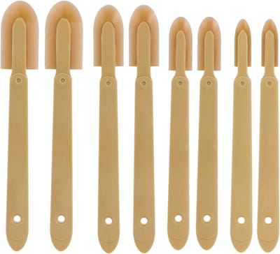 Rubberen Kit Gereedschap - Kit Verwijderaar Spatels - Nauwkeurig Afwerken Voegen - Herbruikbaar Set - 4 Maten - Geel