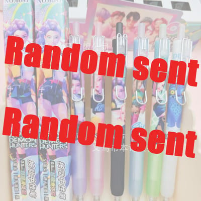 Stylos Gel Kpop Demon Hunters 0,5 mm Kawaii Papeterie Dessin Animé Dérivés Anime Fournitures Scolaires Accessoires de Bureau Cadeau 3PCS