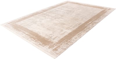 Batucci Vloerkleed - Modern Tapijt - 3D Effect - Beige en Zilver - Luxe en Duurzaam - Hotelsjiek Design 200x290 cm