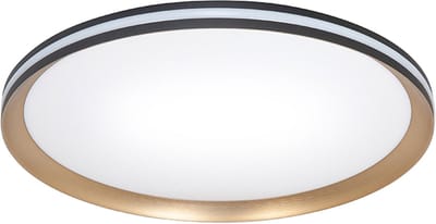 Highlight Moderne LED Plafonnieres Twilight 1 Lichtpunt Rond Goud/Zwart Metaal Slaapkamer Gang/Hal Keuken Dimbaar Diameter 40cm