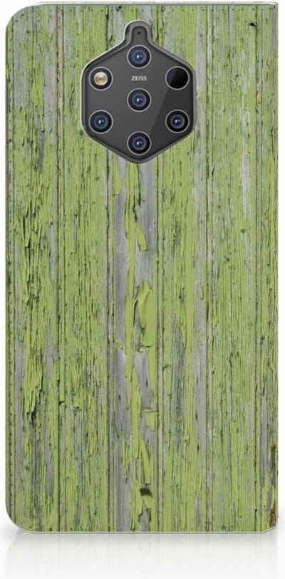 Nokia 9 PureView Book Wallet Case Green Wood