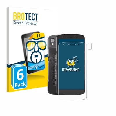 BROTECT - Screenprotector voor Zebra TC22 (Voor+Camera) - Folie Beschermfolie transparant 6 Stuks