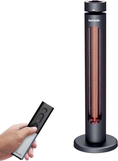 Terrasverwarmer - Elektrische Kachel - Directe Warmte - Infrarood Technologie - 2000W - Zwart