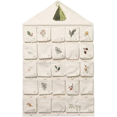 Muurkalender Fabelab Yule Greens embroidery