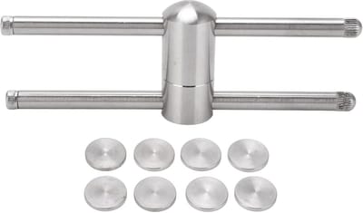 Keu Tip Vormer - Biljart Accessoire - Keu Onderhoud - Roestvrij Staal - 9-14mm - Zilverkleurig