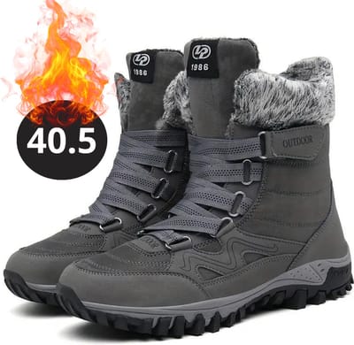Bovista Snowboots - Sneeuwschoenen - Sneeuwboots - Heren - Wintersport - Ski - Skischoenen - Grijs - 40.5 - Met Voering