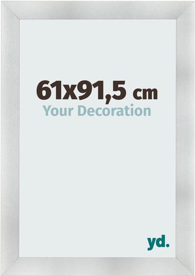 Your Decoration - Fotolijst 61x91,5 cm - MDF - Aluminium Geborsteld - Pisa
