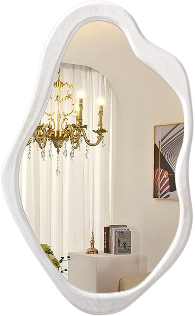 Dailygoods- Wandspiegel Uniek ontwerp - Ovale spiegel - Frameloze wandmontage - Decoratieve spiegel - Moderne uitstraling - Hoogwaardige reflectie - Decoratiespiegel