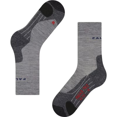 FALKE TK2 Melange anti-blaar dik wol functioneel materiaal wandelsokken dames grijs - maat 35-36