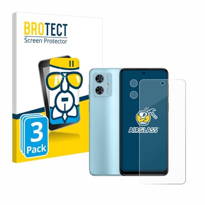 Screenprotector 3 Stuks voor Motorola Moto G54 (Voor+Camera) Beschermglas transparant