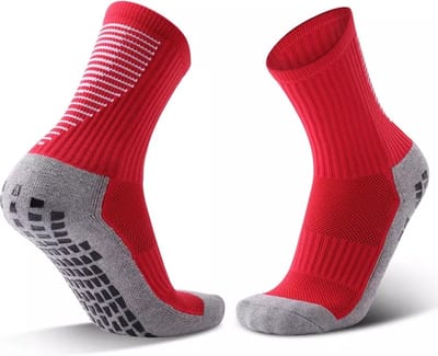 Jumada's - gripsokken - prestatie - grip - voetbal - tennis - anti blaren - rood
