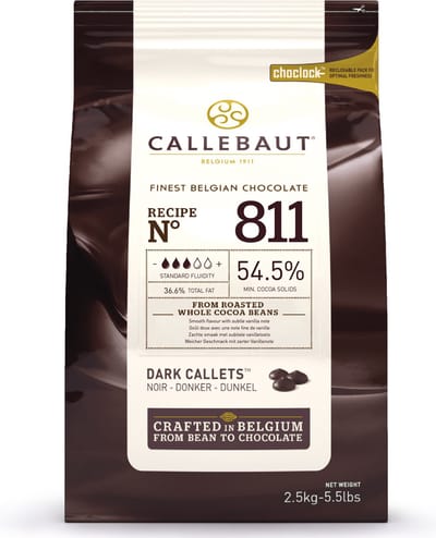 Callebaut Chocolade Callets - Puur - 2,5 kg - Belgische Chocolade