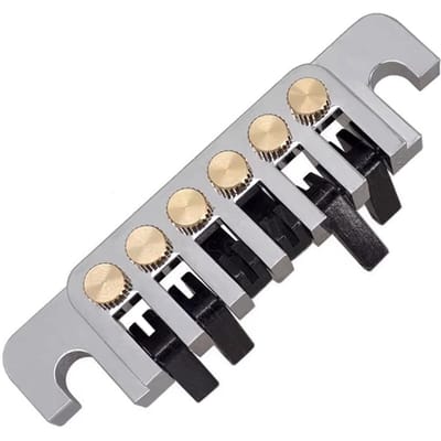 LP Elektrische Gitaar Tune O Matic Brug Pull Plate Staartstuk Omkeerbare Snaarhouder Gitaar Roller Brug TP 6