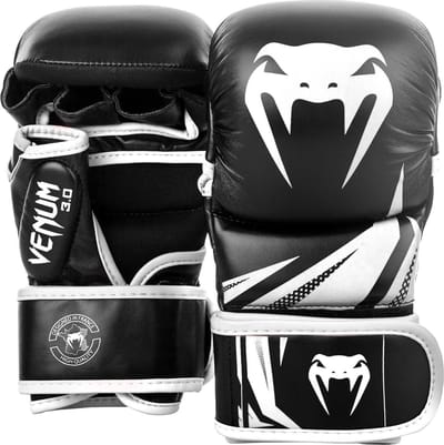 Venum Challenger 3.0 MMA Sparring Handschoenen Zwart Wit - S