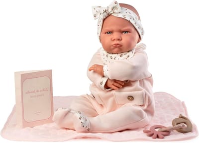 Reborn Pop Berta - Realistische Baby Pop - Symbolisch Spel - Gedetailleerd Ontwerp - 52 Cm - Meerkleurig