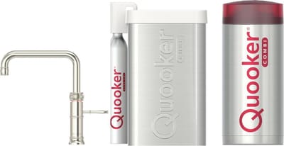 Quooker Classic Fusion Square - Combi - Cube - Nikkel Glans