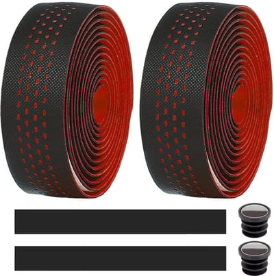 Fietsstuurlint - Ademend - Antislip Schokabsorberend Stuurlint - Stuurlint - Racestuurlint - Fietsstuurband - Rood
