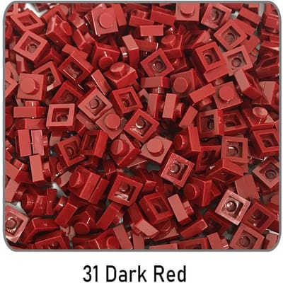 100 Stuks ZELF BOUWEN Bouwstenen Dunne Figuurtjes Bakstenen 1x1 Puntjes Leergericht Creatieve Dimensie Compatibel Met 3024 Speelgoed ideaal 100 pieces