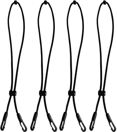Masker Bandverlengingen - Oorhaken Masker - Oorpijn Verlichten - Verstelbare Antislip Haken - 4 stuks - Zwart