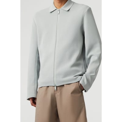 AlphaTauri Fanoa V1.y8.01 Flat-knit-jacket Sage Maat: S | Lichte Jassen Outlet | Heren | Grijs