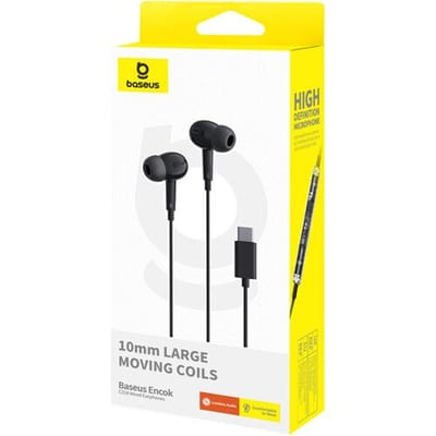 Handsfree USB-C Baseus Encok CZ18, Zwart A0017170100113-Z1
