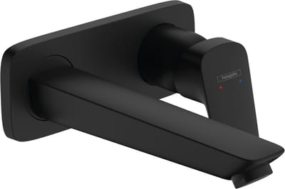Hansgrohe Logis - Inbouw wastafelkraan, met afvoerplug, EcoSmart, mat zwart 71220670