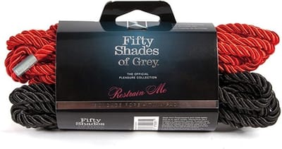 Fifty Shades BDSM - Bondage touw - Extreme - Sex Toys voor Koppels rood-zwart - 2 x 5 meter