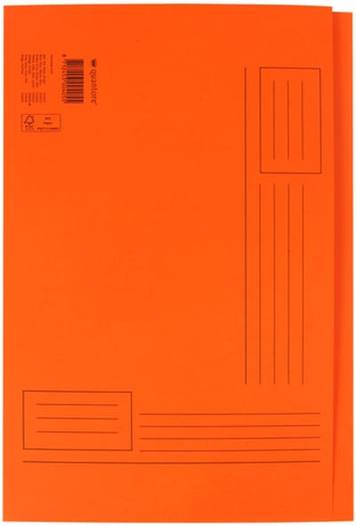 Vouwmap Ongelijk Folio Oranje