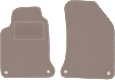 Beige voormatten voor: Renault Laguna II stationwagen, liftback (2001-2007)