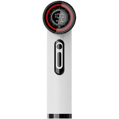 Huishoudelijke Kleine Thermostatische Haardroger, Draagbare Haardroger voor Buitenreizen, Sterke Stille Draadloze Haardroger wit