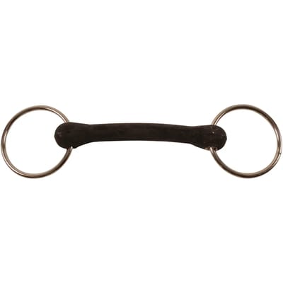 Hard rubber mullen mouth bit for horse Umbria Equitazione