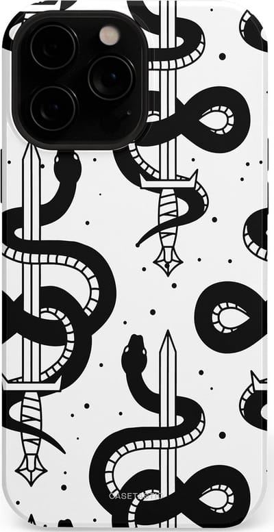 Casetastic Hoesje Geschikt voor Apple iPhone 13 Pro Max Magsafe - Stijlvolle Beschermende Duo-layer Case - Sluipzwaard