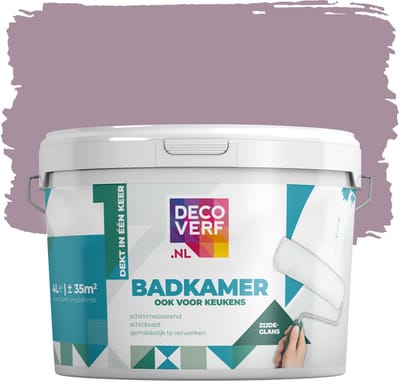Decoverf badkamerverf antiek paars, 4L