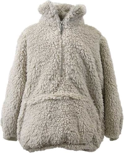 Unique Living- Hoodie Willow - kids/peuter - 43x47cm - chateau grey