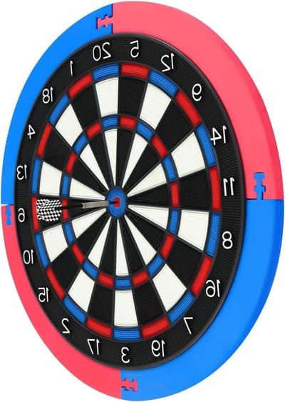 Dartbord Set - Professioneel Bord - Hobby Spel - Met Beschermring - 50x50 cm - Meerdere Kleuren