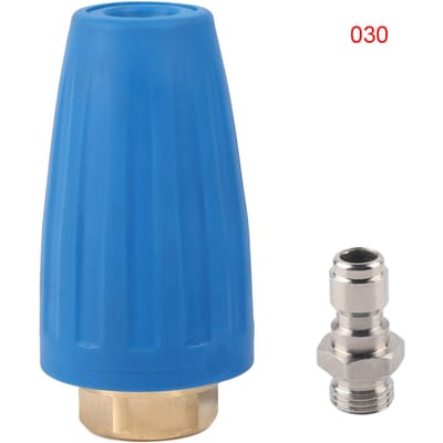 Buse de pulvérisation turbo pour nettoyeur haute pression à connexion rapide 1/4  3 000 PSI 3,0 blue