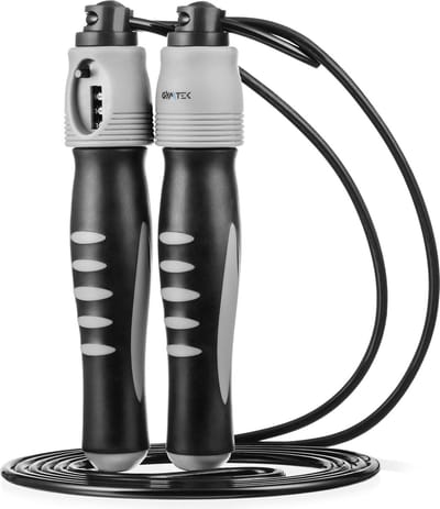 Gymtek® Springtouw met teller - 270cm verstelbaar koord - Springtouw, Speed Rope, Springtouw voor volwassenen - Fitness, Training, Sportschool, Crossfit