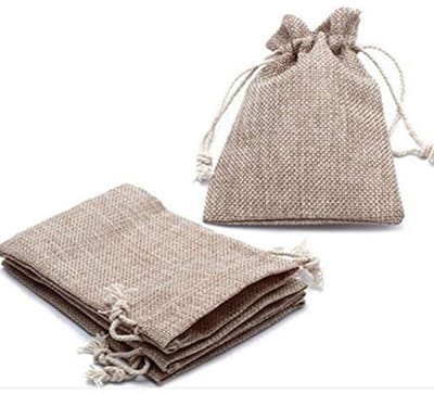 Dailygoody - Jute Zakjes - Cadeauzakjes met Trekkoord - voor