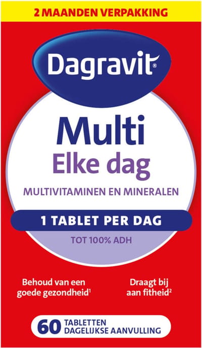 Dagravit Multi Elke Dag - 4 x 60 tabletten - Voordeelverpakking