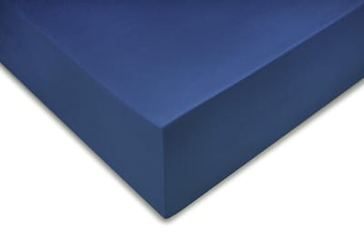 Zohome Satinado Hoeslaken - Eenpersoons - Katoensatijn - 90x210-220cm - Blauw