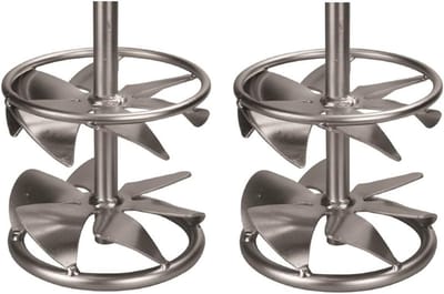 Mörtelrührer Rührkorb - Mixer Korf - Mengen Mengen - Turbinen Schaufelsysteem - 120mm Diameter - Verzinkt