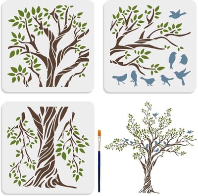 Dailygoods- Stencil Mode Dame 30 × 30 cm - Sjablonen Hout/Canvas/Papier - Schilderen - DIY Ambachten - Origineel Patroon - Creatief Ontwerp - Sjabloon