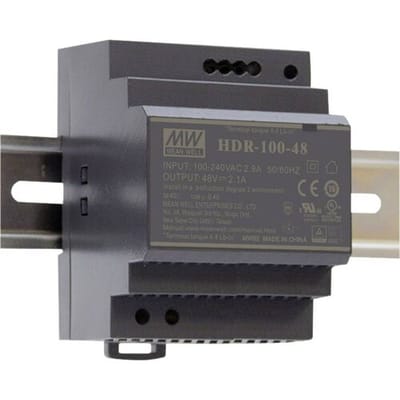 MEAN WELL HDR-100-12 DIN-rail netvoeding 12 V/DC 7.1 A 85.2 W Aantal uitgangen:1 x Inhoud 1 stuk(s)