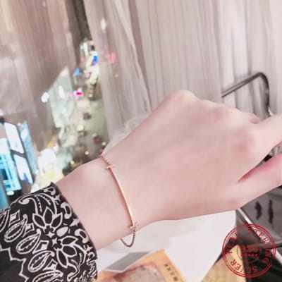 Armbanden Voor Vrouwen Lachend Gezicht 925 Sterling Zilver Koreaanse Populaire Sieraden Eenvoudig Klassiek Licht Luxe Verjaardagscadeau Voor Vrienden gray