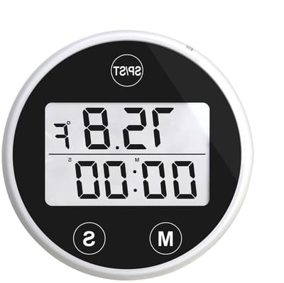 Drijvende watermeter - Temperatuurtester - Vijver beheer - Met timer alarm - 5.1 cm - Wit