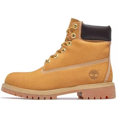 Timberland Premium Leer Smal Waterdicht Klassieke Outdoor Werklaarzen Kinderlaarzen Geel 12909M 35.5 beige