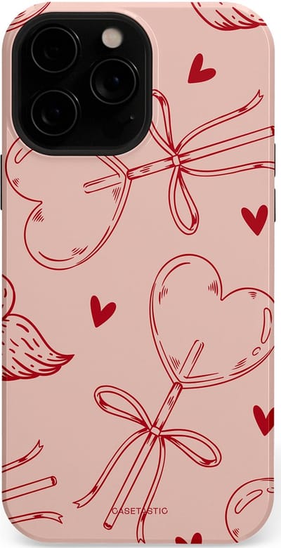 Casetastic Hoesje Geschikt voor Apple iPhone 13 Pro Max Magsafe - Stijlvolle Beschermende Duo-layer Case - Zoete strikjes